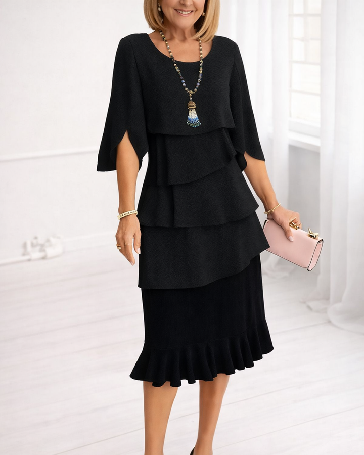 Patricia | Abito Elegante con Rouches