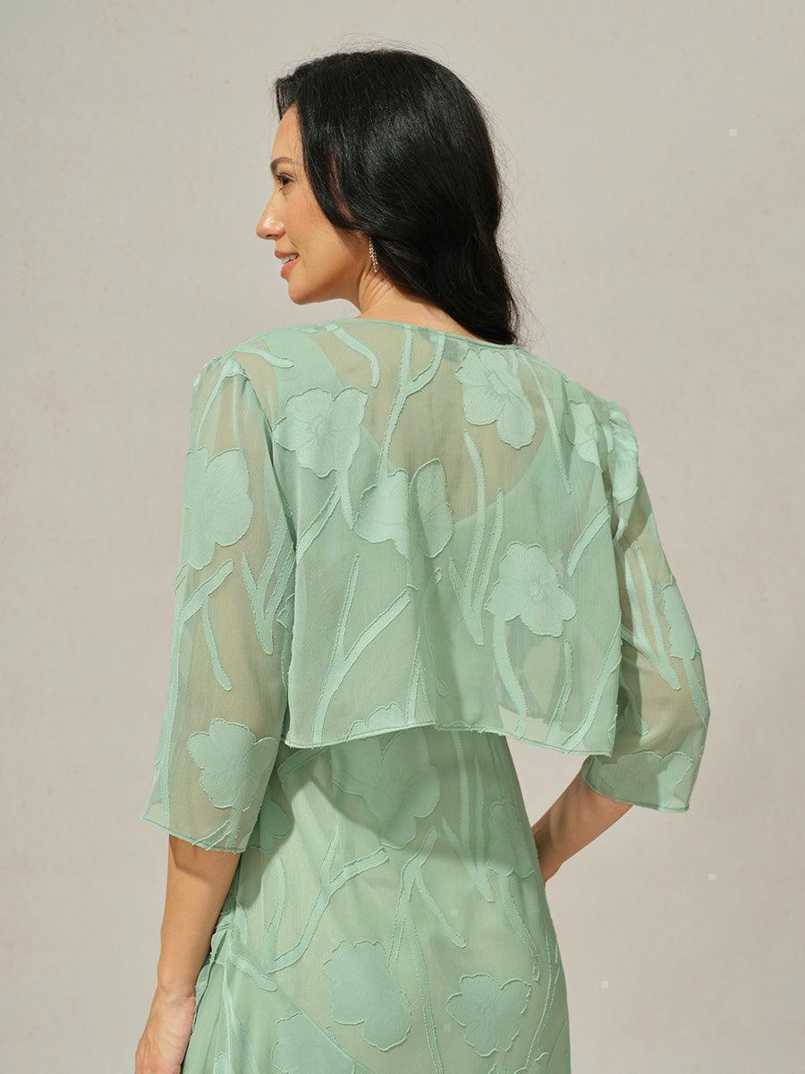 Abito Elegante in Chiffon Floreale