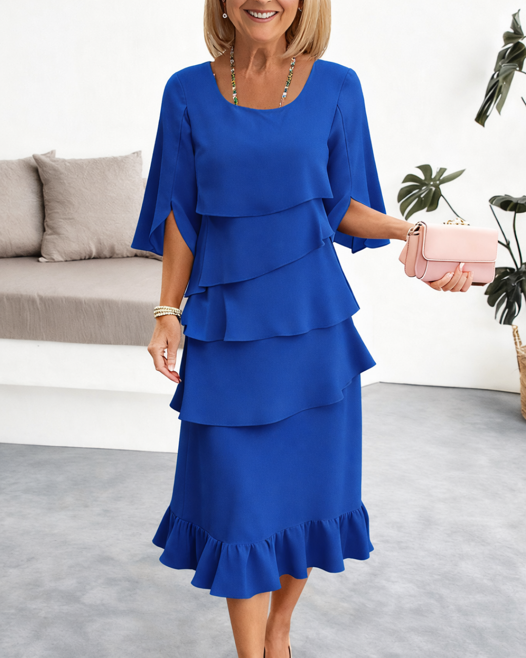 Patricia | Abito Elegante con Rouches