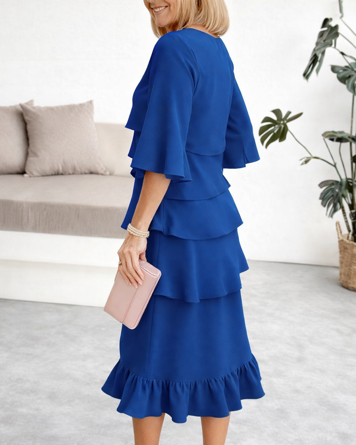 Patricia | Abito Elegante con Rouches
