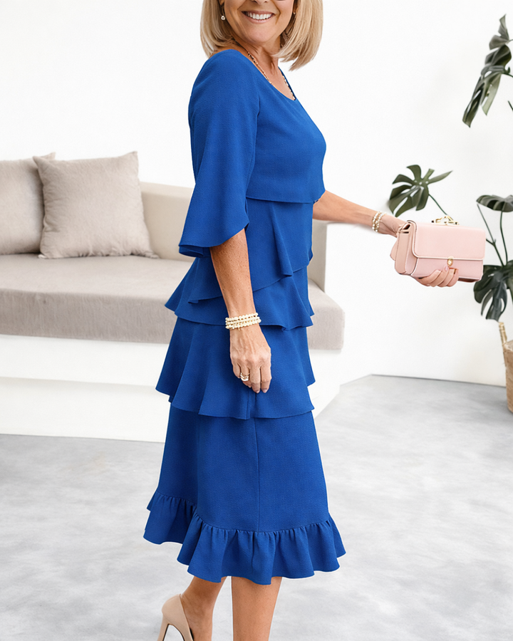 Patricia | Abito Elegante con Rouches