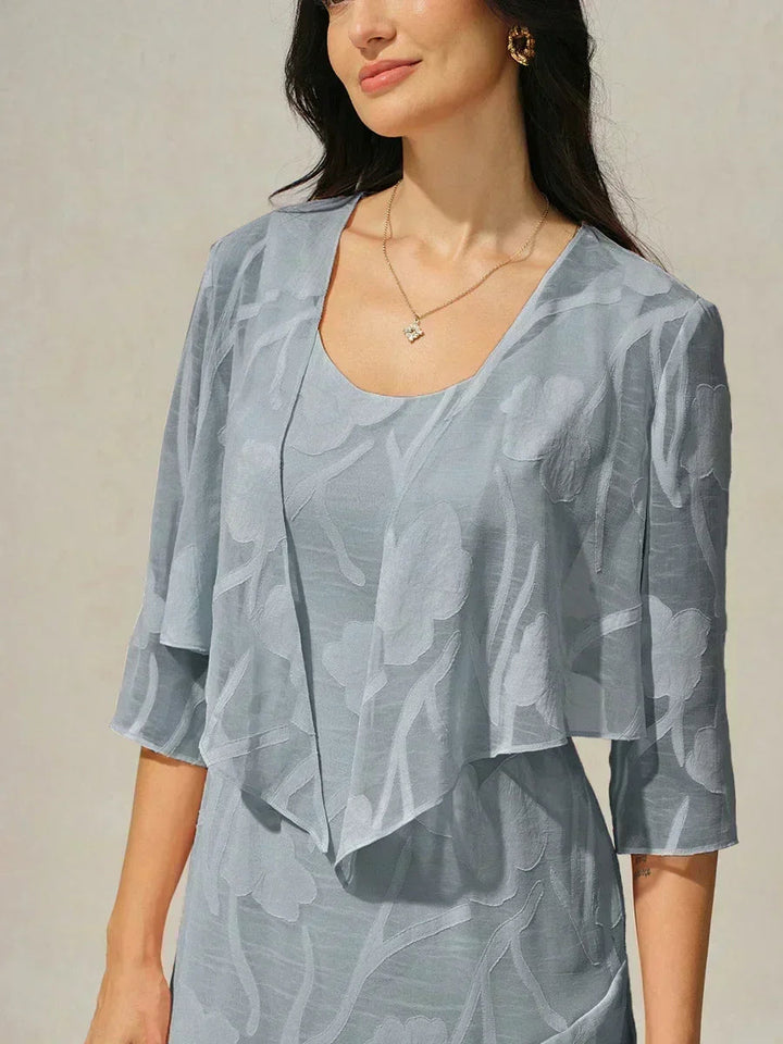 Abito Elegante in Chiffon Floreale