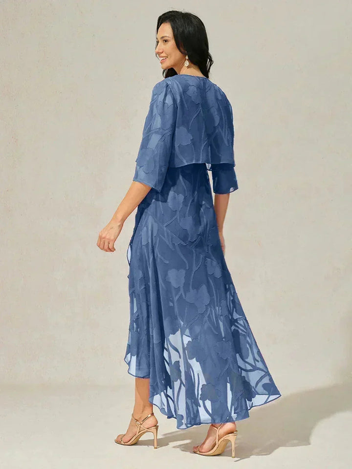 Abito Elegante in Chiffon Floreale