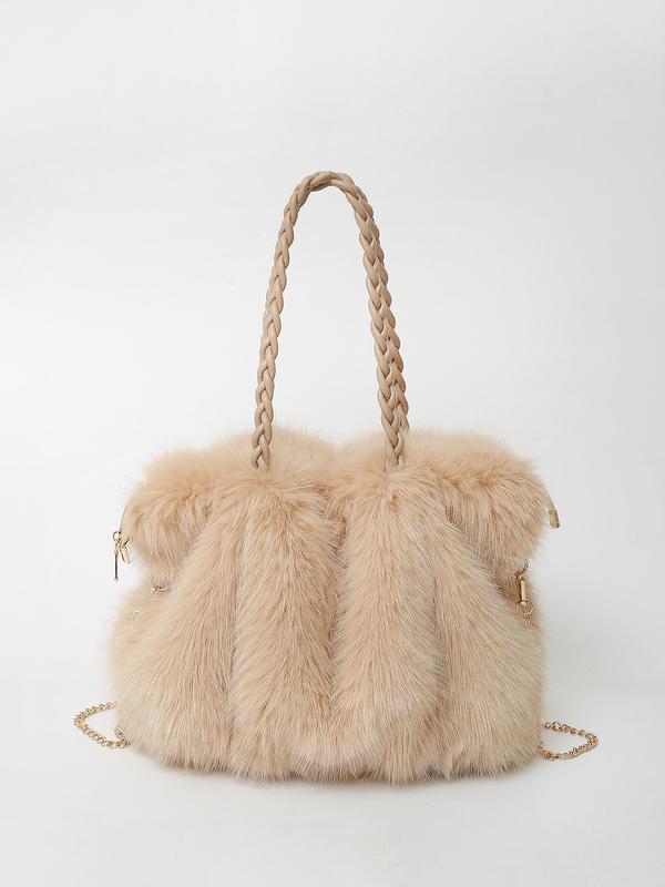 CHARLOTTE™ - Borsa a Spalla in Velluto Plush Versatile