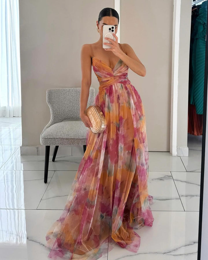 Giselle - Incantevole Abito Maxi Floreale