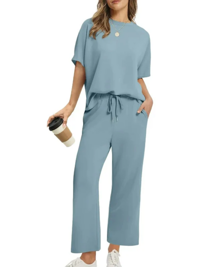 ASANARE - Set Top e Pantaloni Casual Morbido