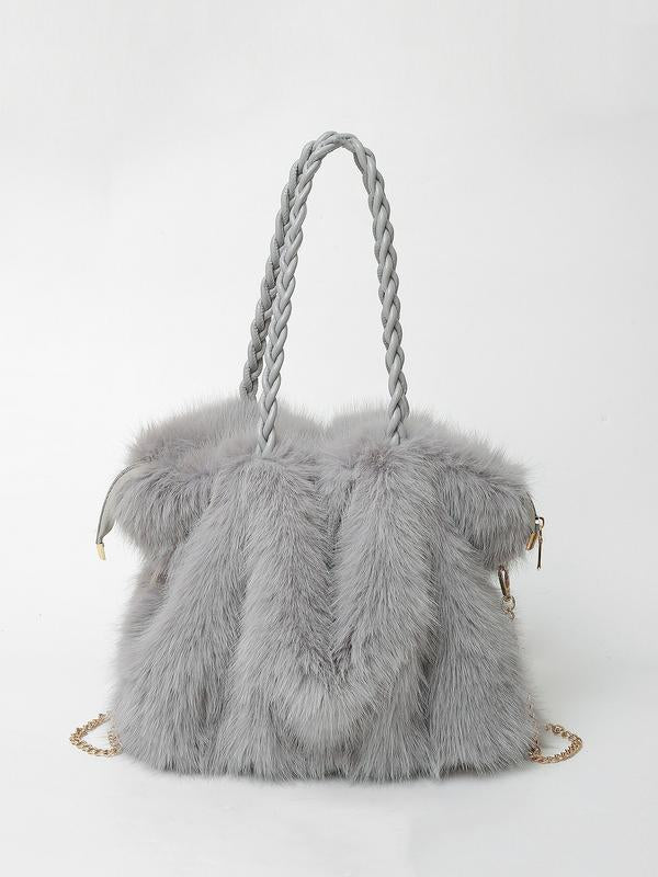 CHARLOTTE™ - Borsa a Spalla in Velluto Plush Versatile