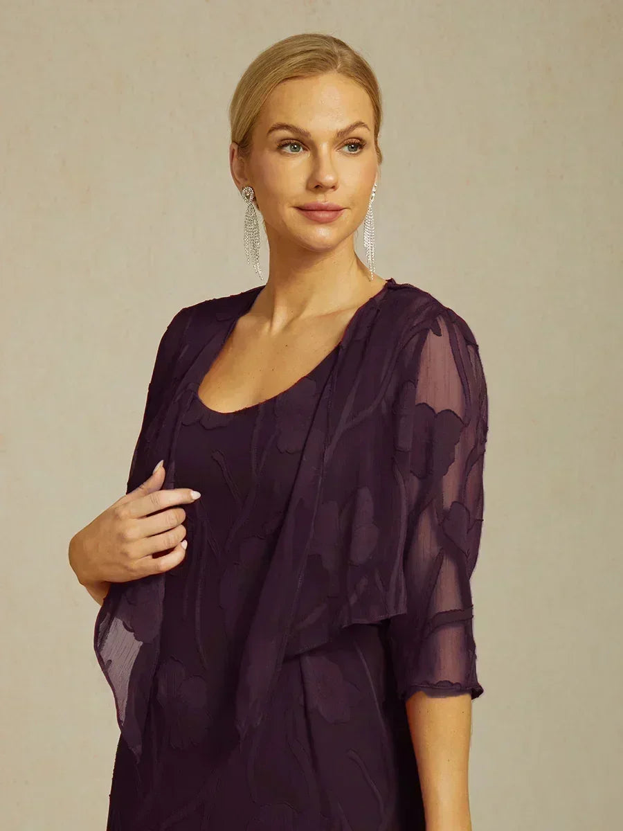 Abito Elegante in Chiffon Floreale