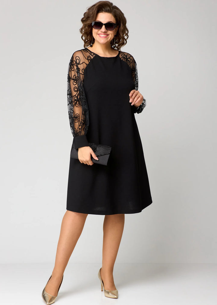 Edyth™ Abito Elegante in Pizzo