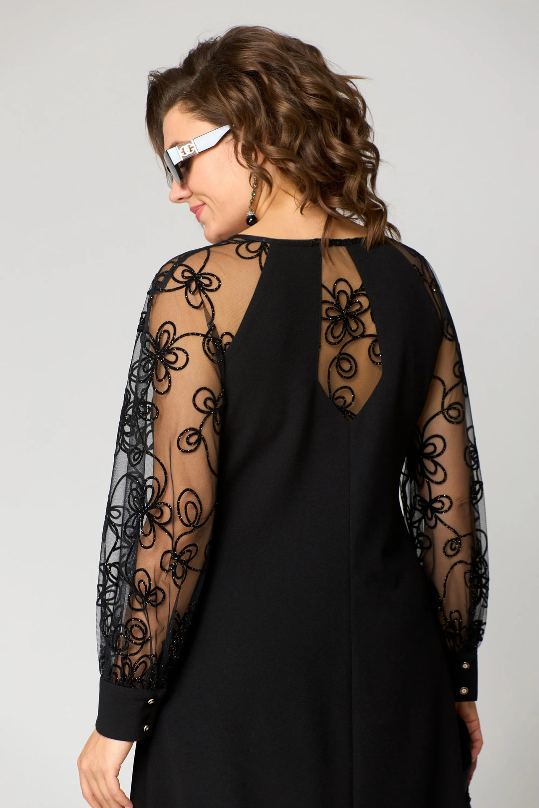 Edyth™ Abito Elegante in Pizzo