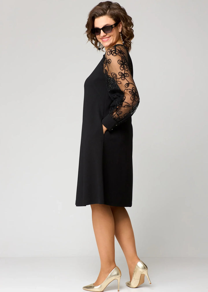 Edyth™ Abito Elegante in Pizzo