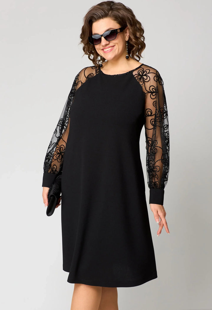 Edyth™ Abito Elegante in Pizzo