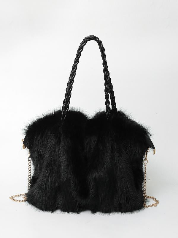 CHARLOTTE™ - Borsa a Spalla in Velluto Plush Versatile