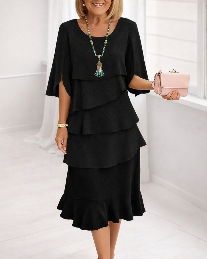 Patricia | Abito Elegante con Rouches