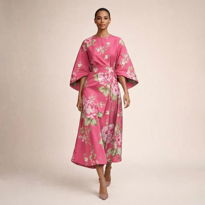 Moxlan | Vestito Floreale Elegante
