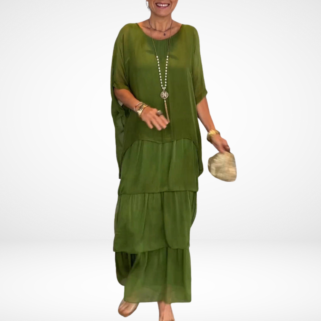 Hylda™ Abito Maxi Artistico Lungo