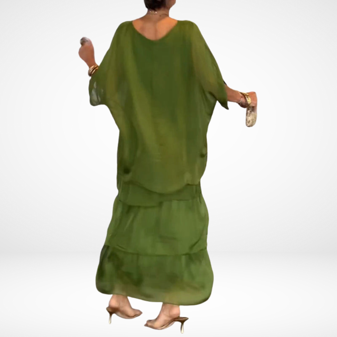 Hylda™ Abito Maxi Artistico Lungo