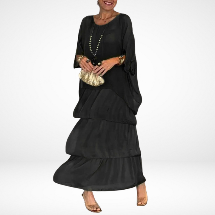 Hylda™ Abito Maxi Artistico Lungo