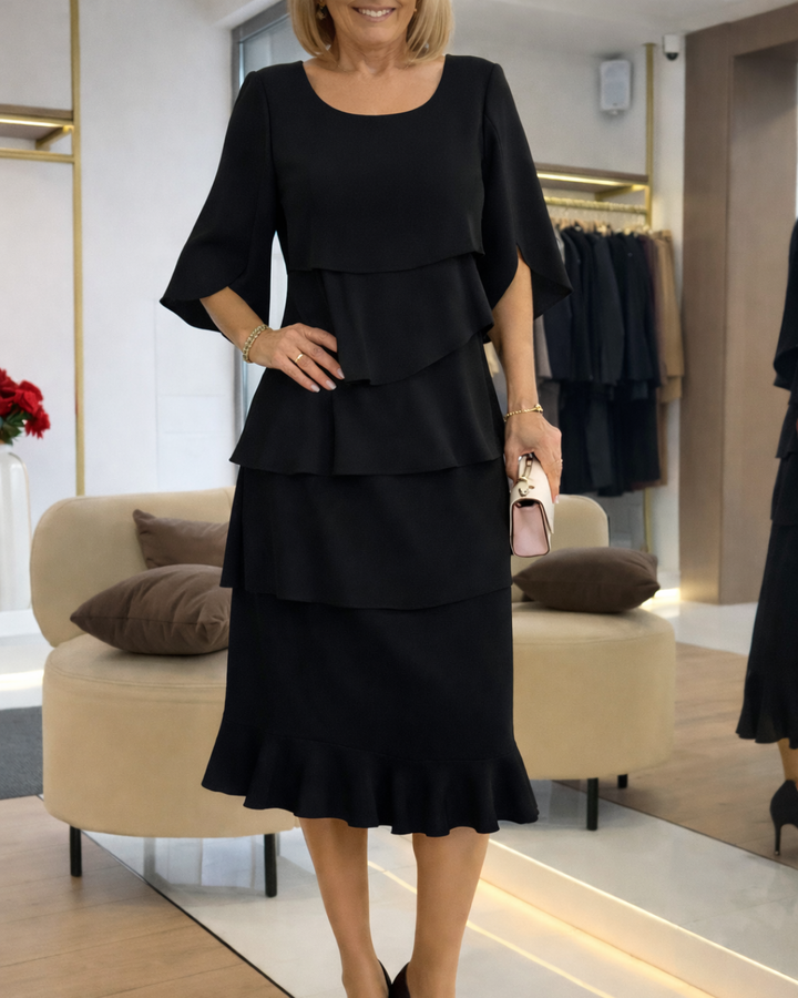 Patricia | Abito Elegante con Rouches