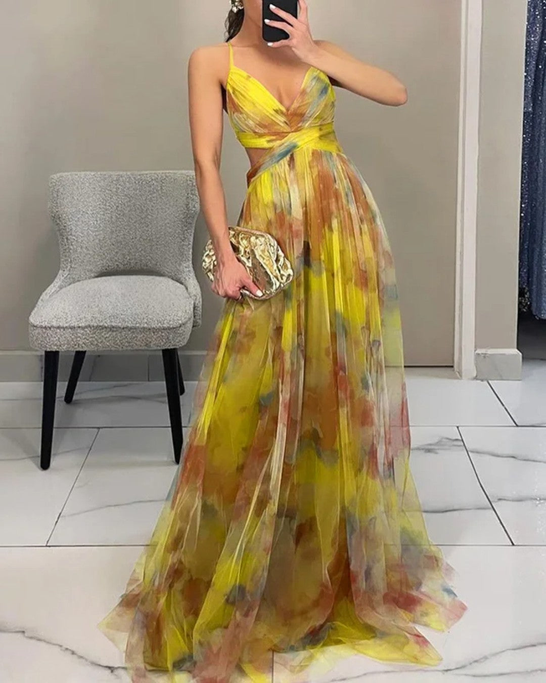Giselle - Incantevole Abito Maxi Floreale