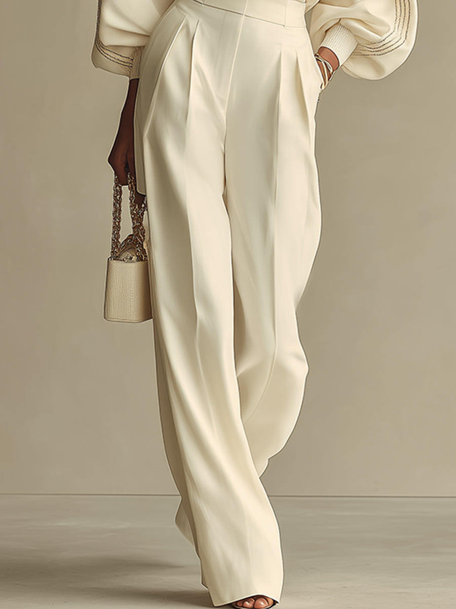 Selena – completo a righe con pantaloni larghi