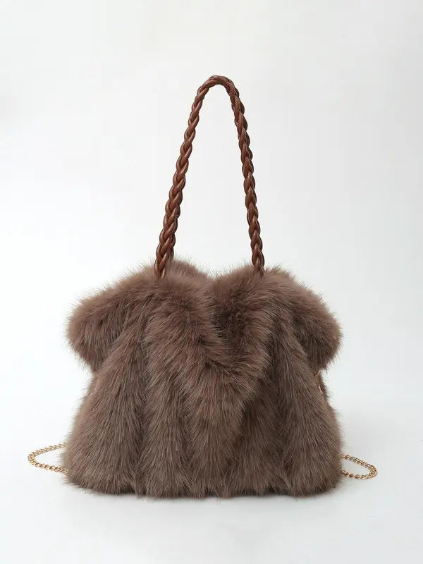 CHARLOTTE™ - Borsa a Spalla in Velluto Plush Versatile