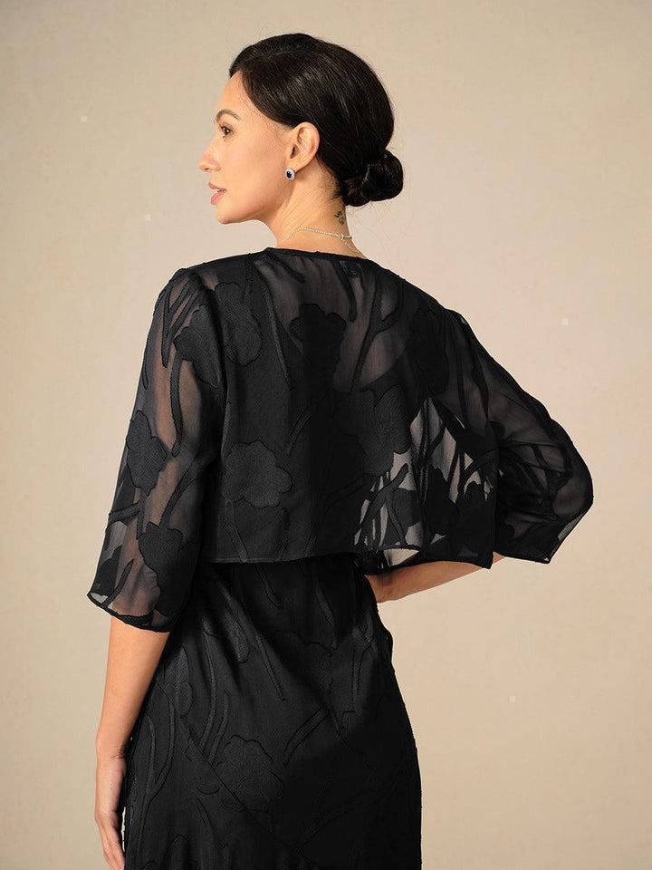 Abito Elegante in Chiffon Floreale